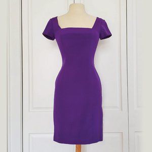 Ann Taylor Classic Silk Purple Dress